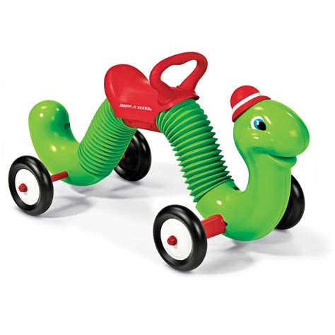 Encourage active play through bounce-and-go action. . Radio flyer inchworm